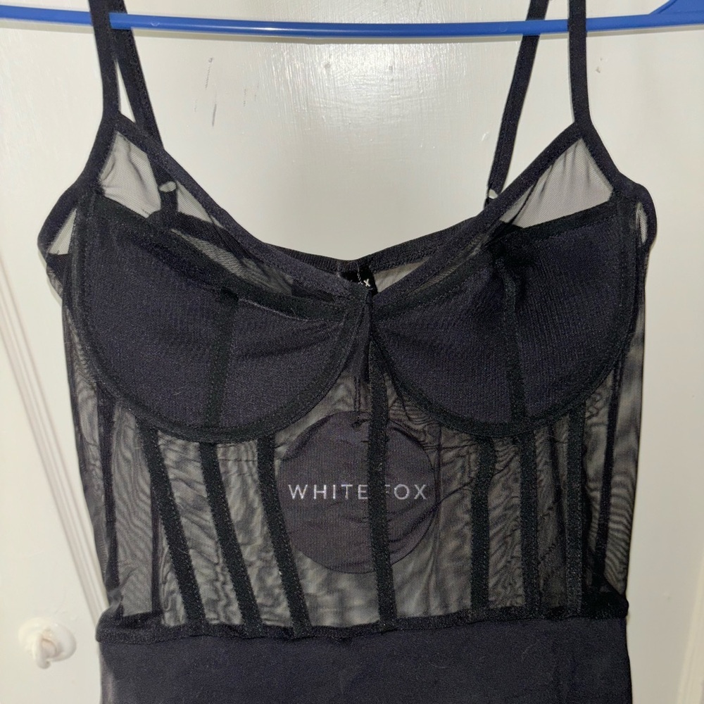 NWT sheer bodysuit